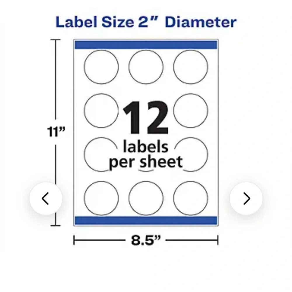 Avery 22825 Round Labels